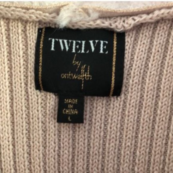 Rose Faux-Shearling/Knit Waterfall Vest - Picture 3 of 6